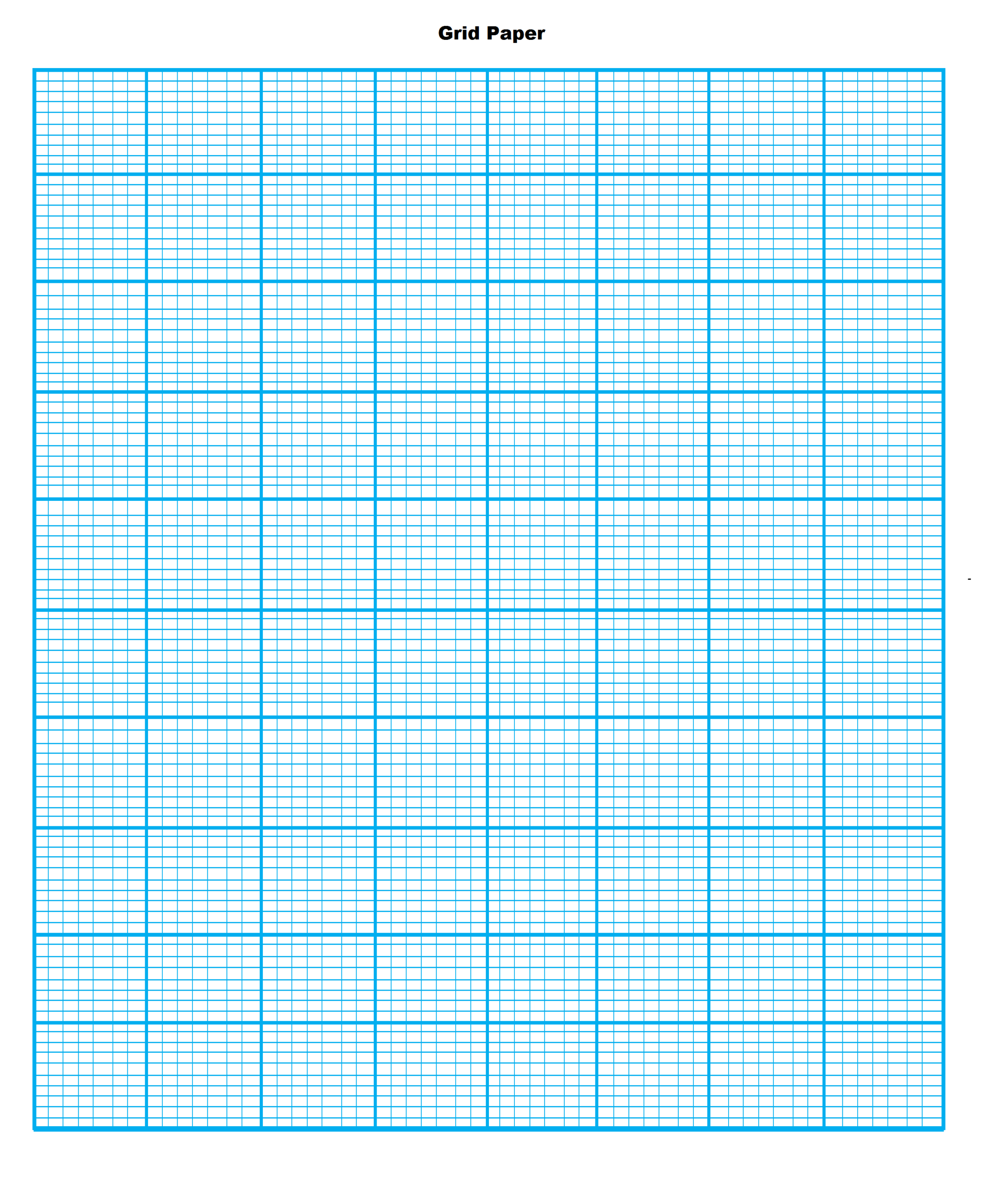Grid Drawing Paper Printable