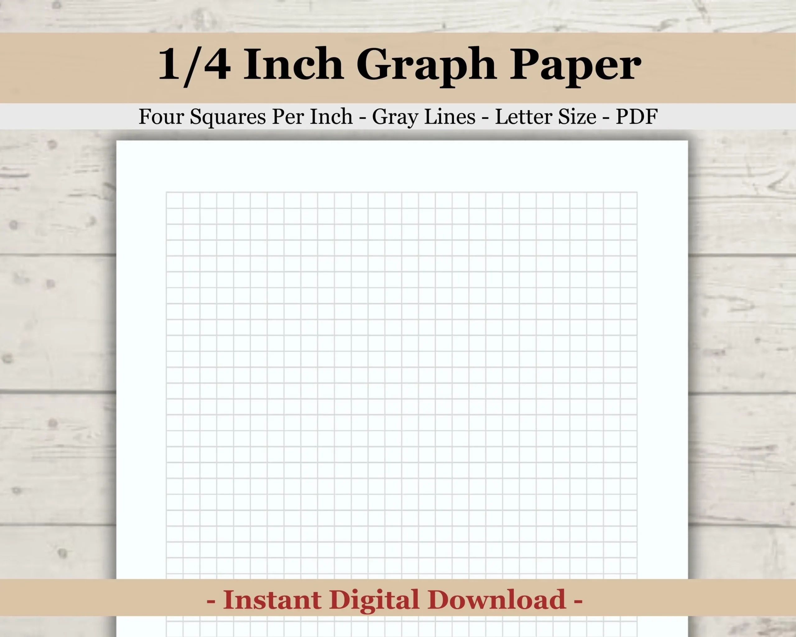 Free 1 4 Inch Graph Paper Printable 8.5x11