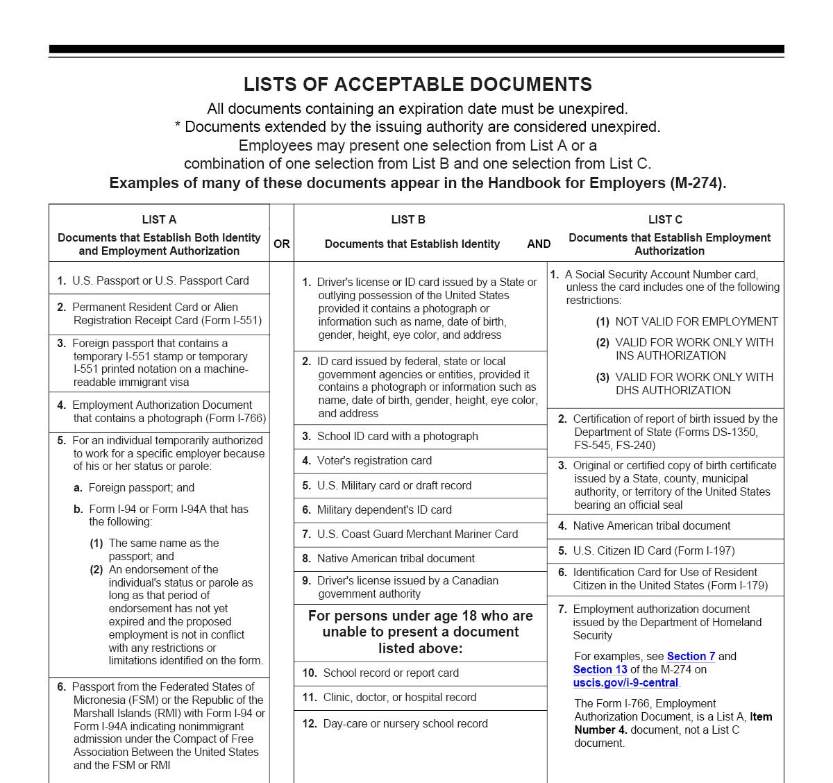 Printable I9 Form 2024 I9 Form 2024