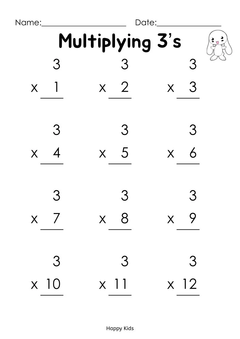 Multiplication Worksheet 1 12 Printable Multiplication Worksheet 1 12 Printable