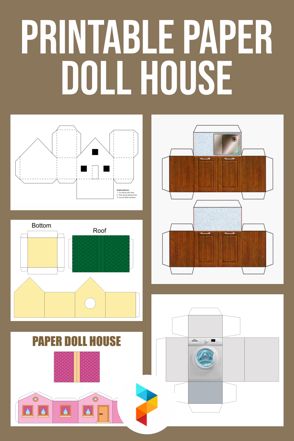 Printable 3d Paper Furniture Templates