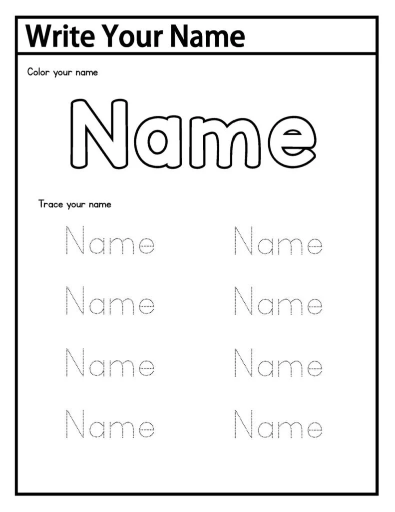 Free Name Trace Worksheets Free Printable