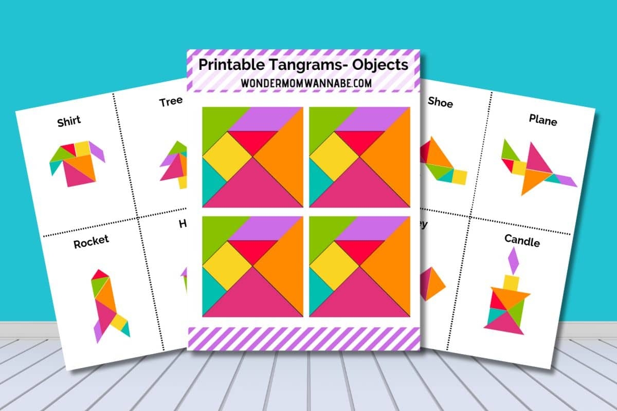 Free Tangram Printable Puzzles For Kids