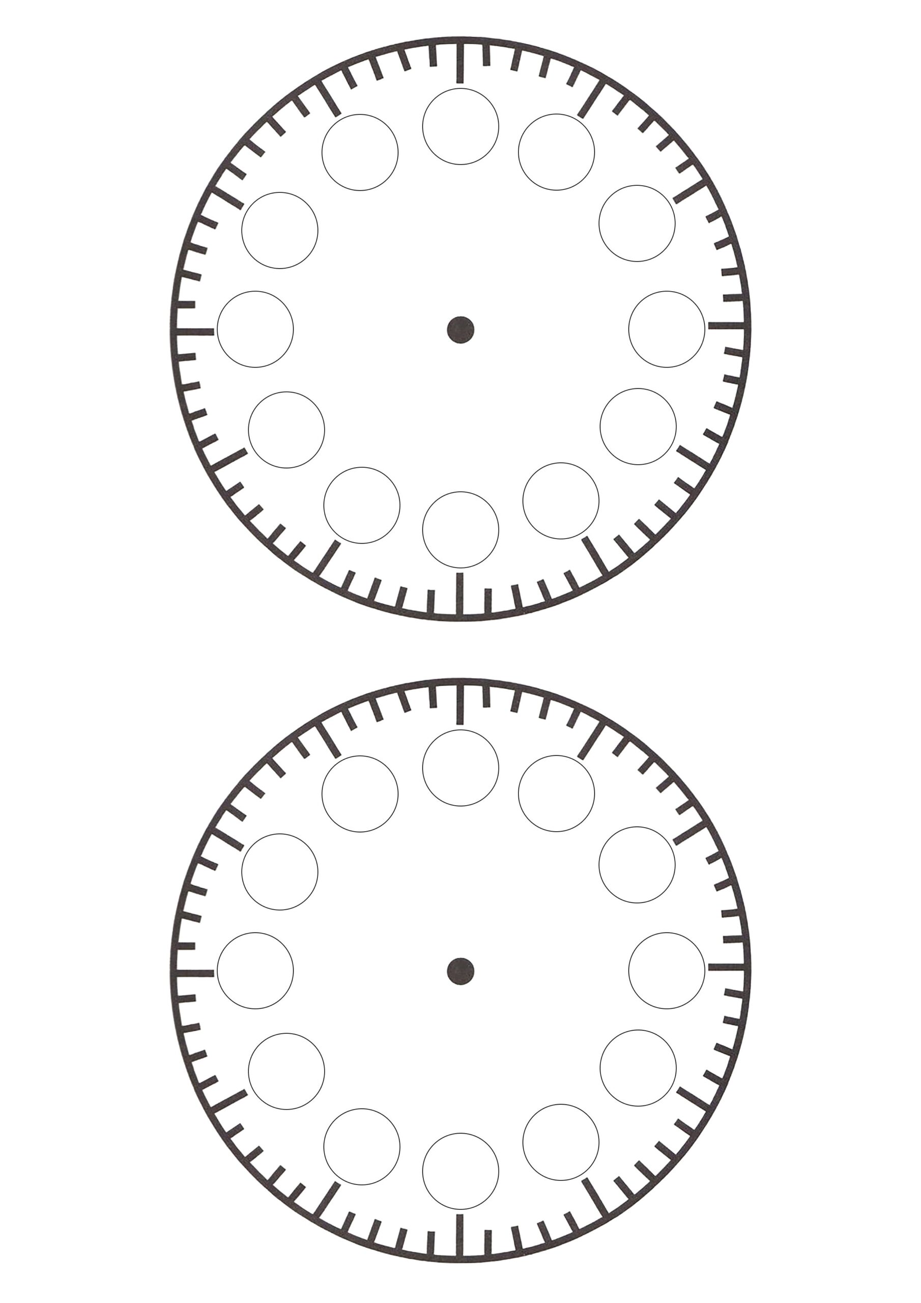 Clock Face Worksheets Printable
