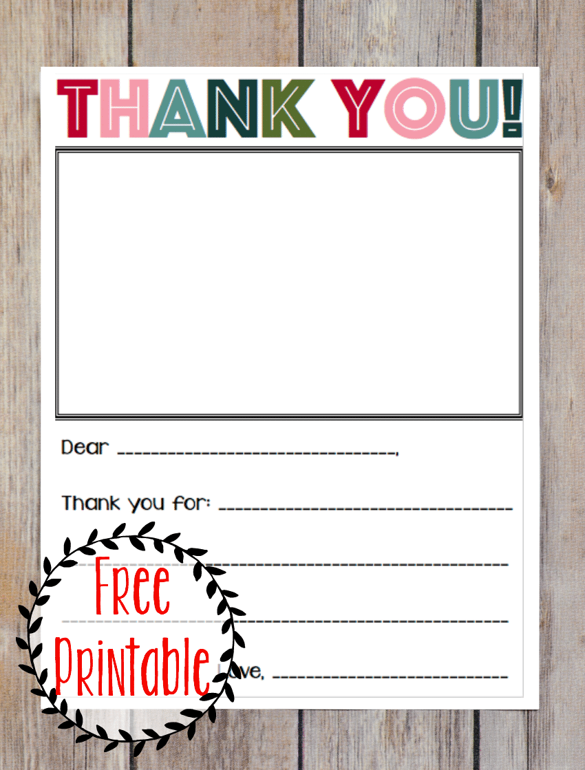 Thank You Note Template Printable