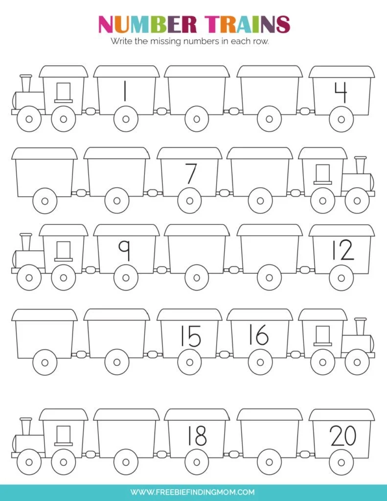 Kindergarten Number Worksheets Free Printables
