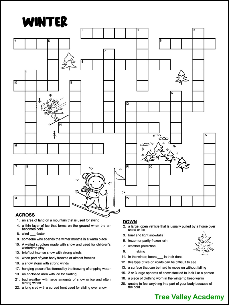 Challenging Free Printable Crossword Puzzles