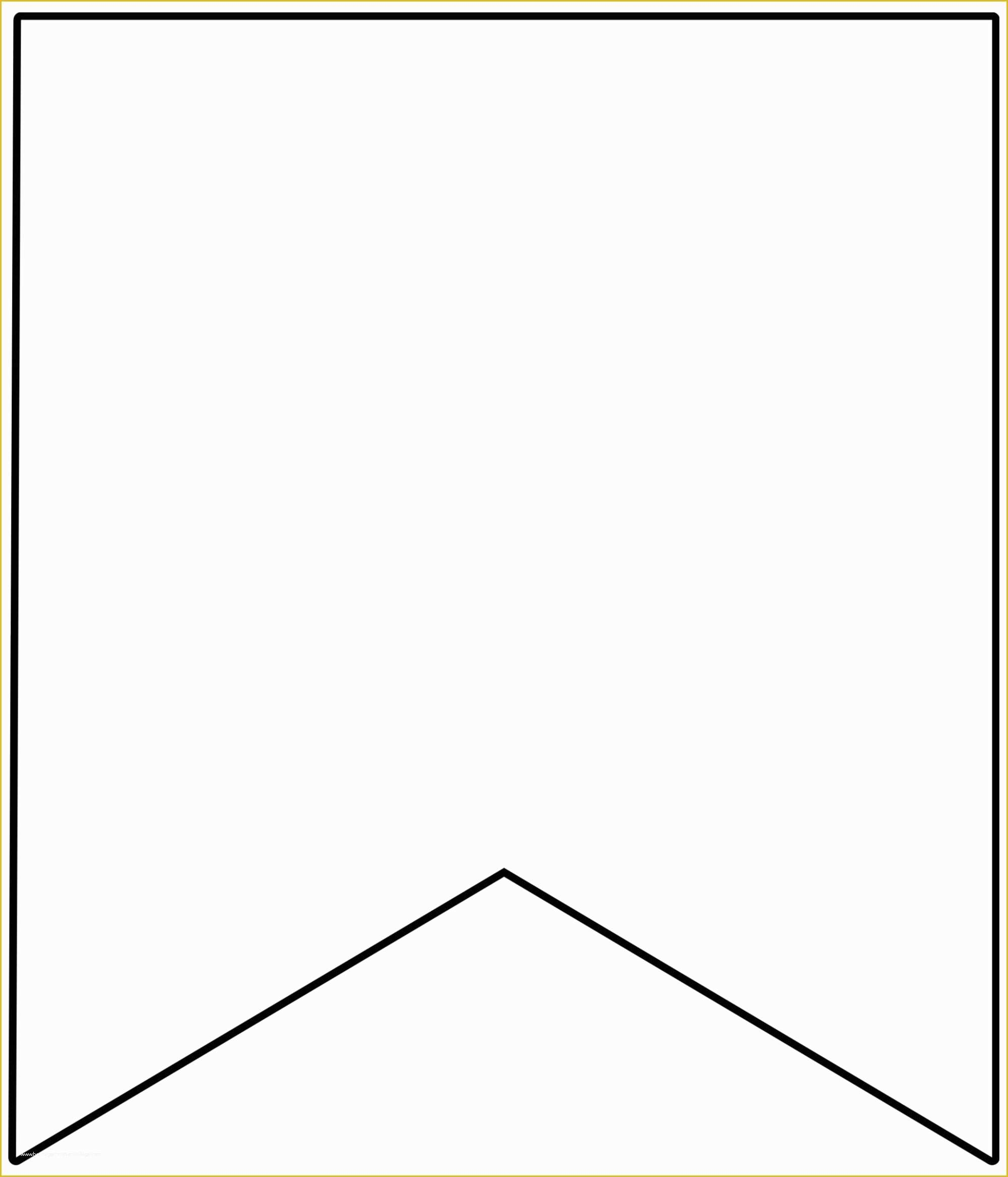 Printing Printable Pennant Banner Template Free Printable Temp 
