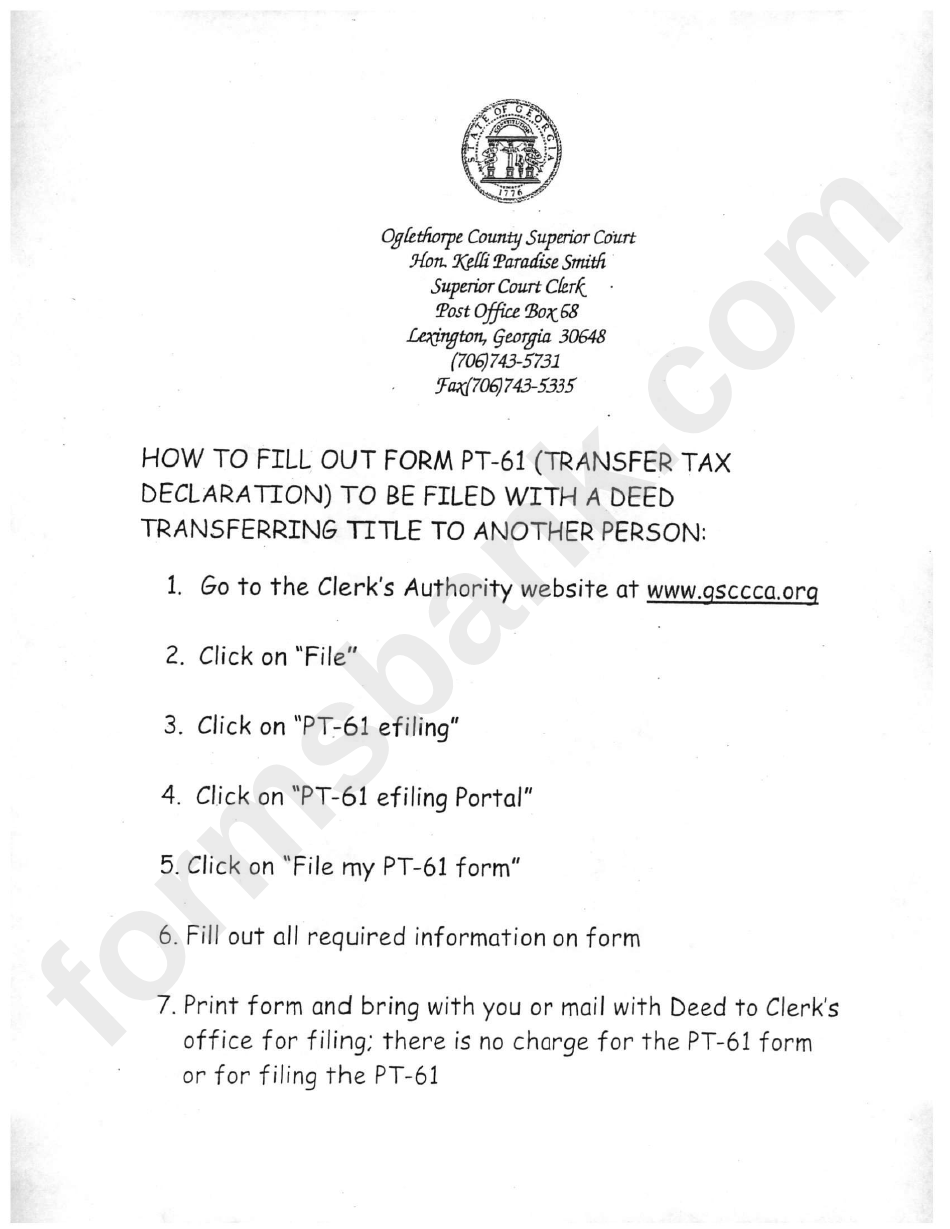Pt 61 Form Pdf Printable