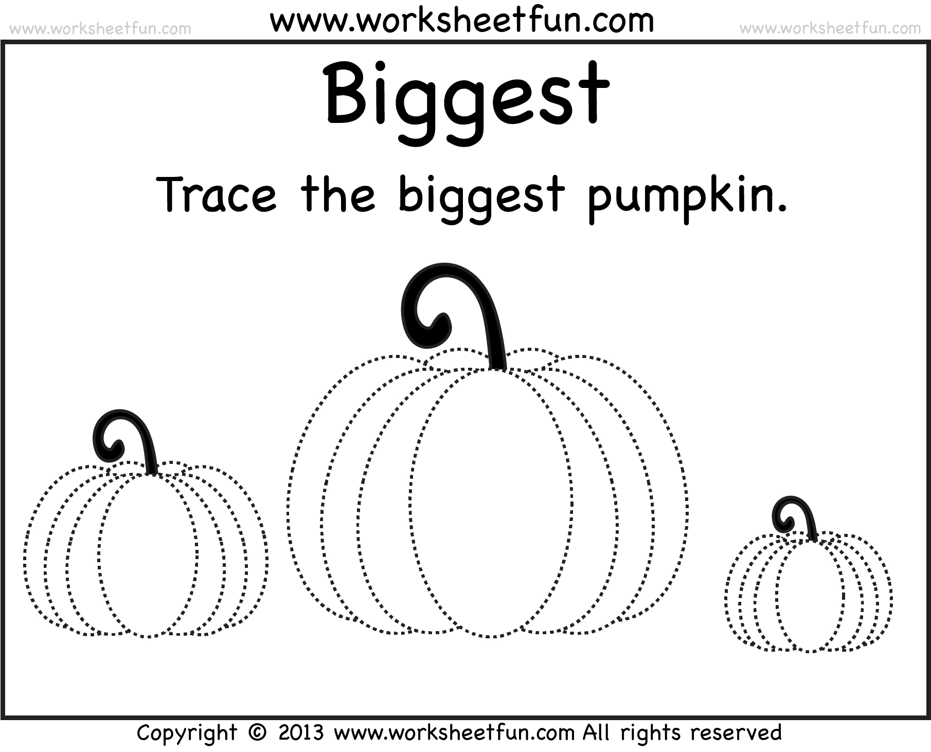 Free Printable Pumpkin Worksheets For Kindergarten