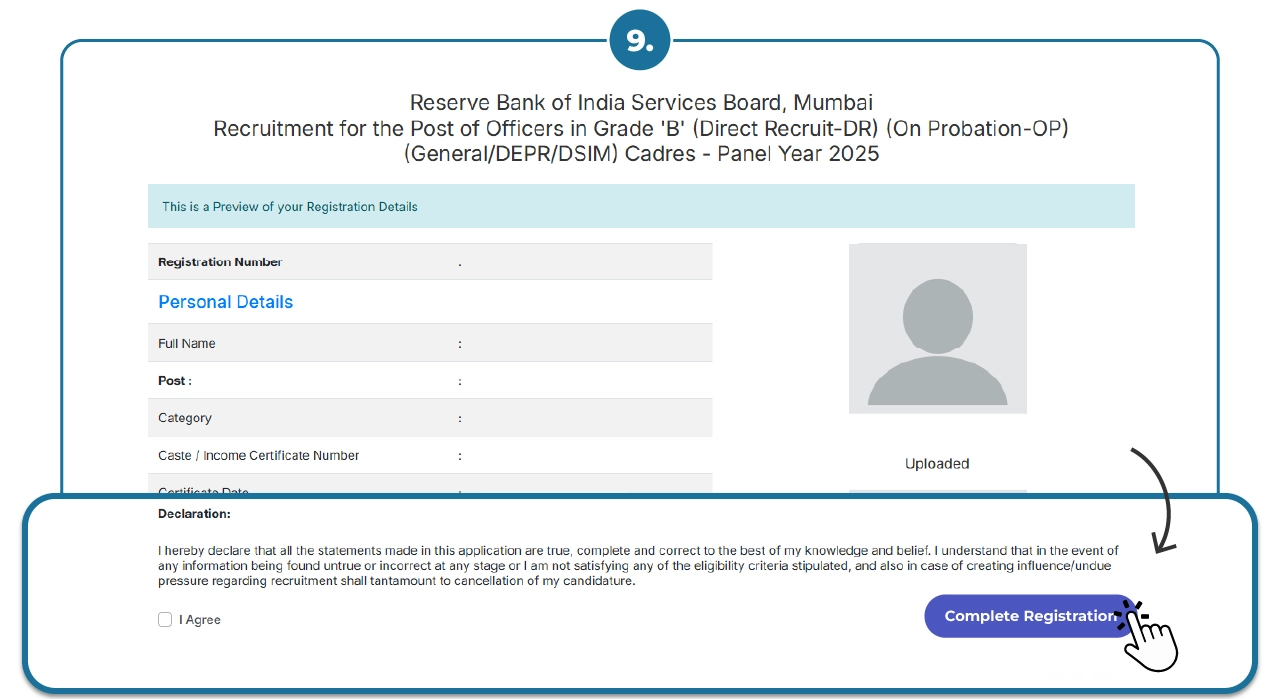 Rbi Grade B Application Form 2025 Website