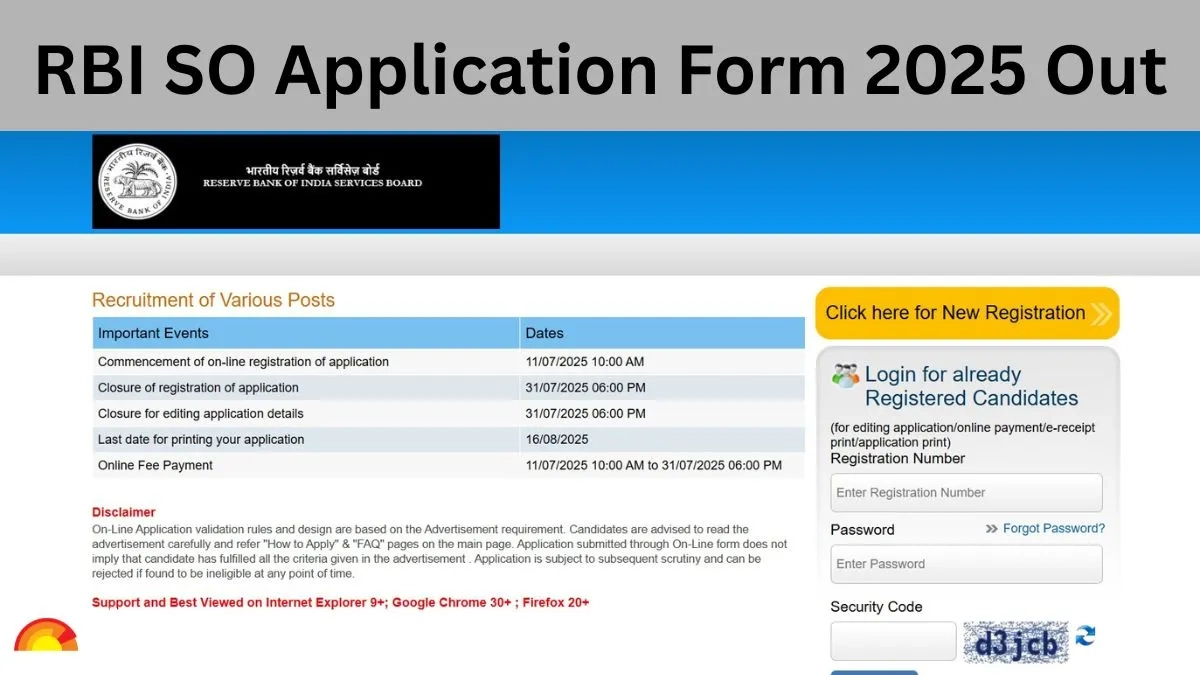 RBI SO Grade A And B Apply Online Begins At Opportunities rbi 