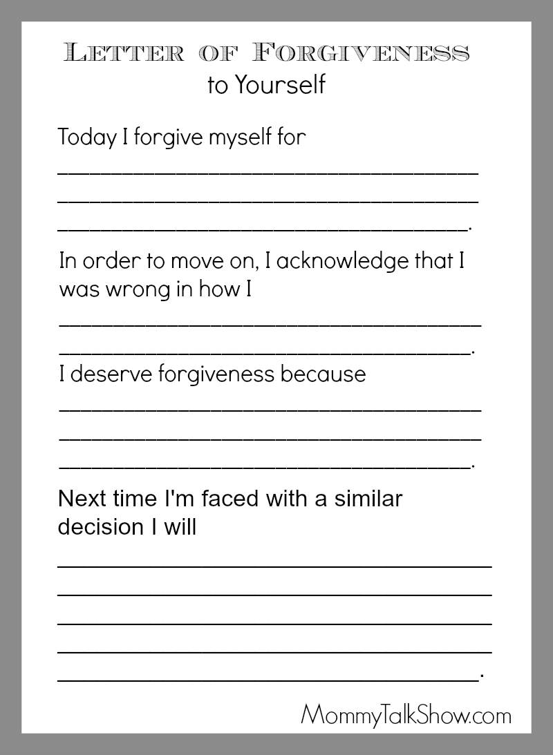 Recoveryworksheets