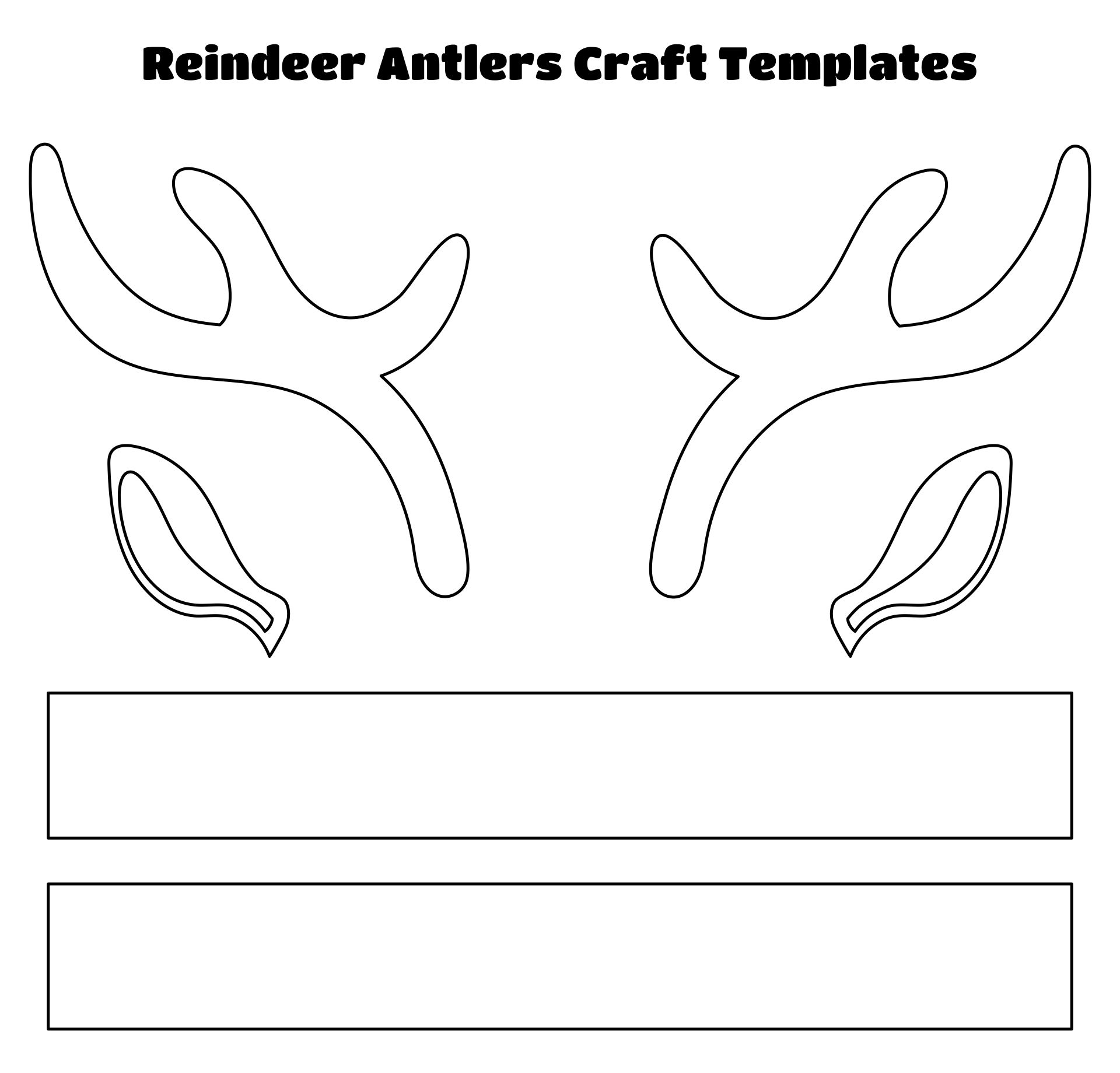 Printable Antler Template
