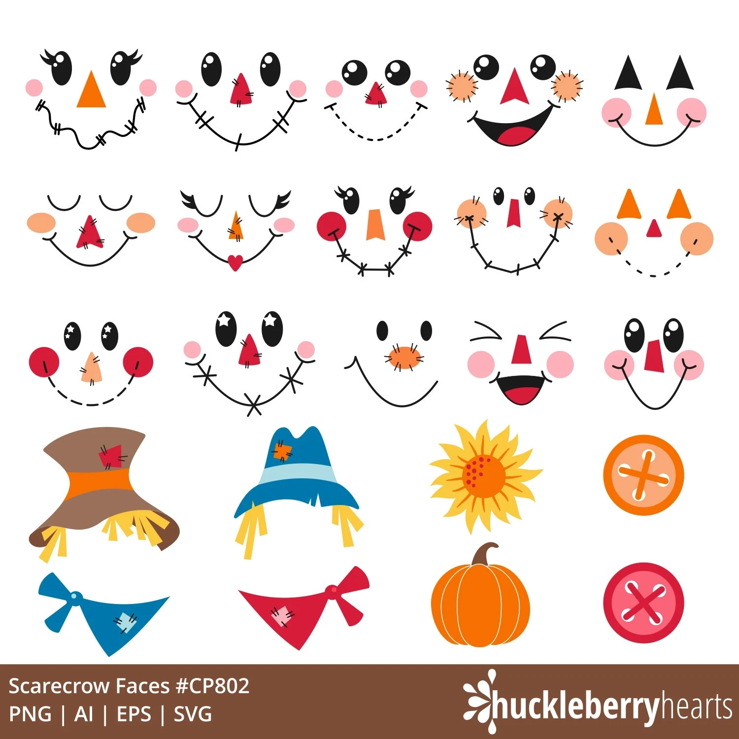 Scarecrow Face Template Printable