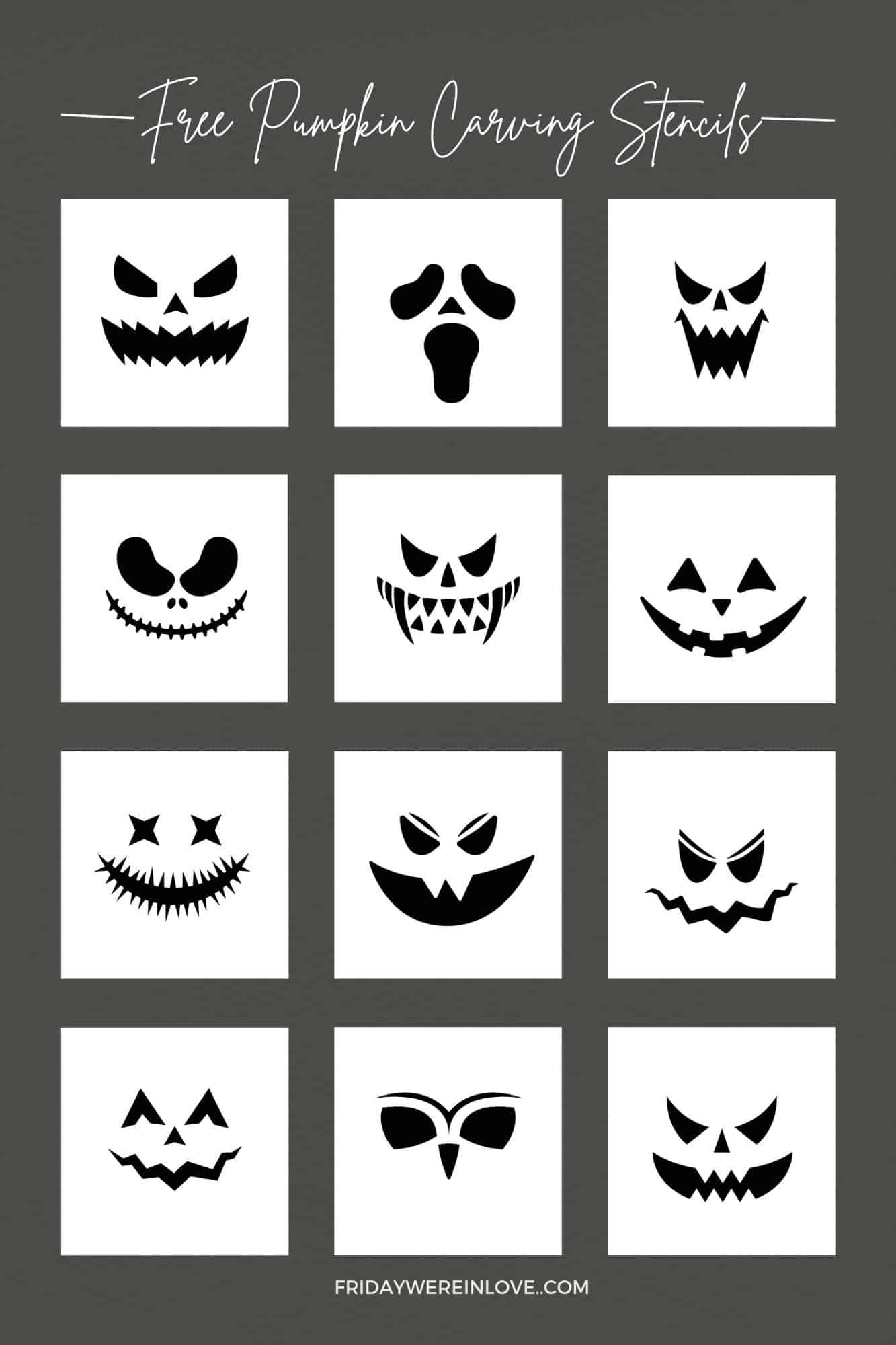 Pumpkin Face Template Free Printable Pdf