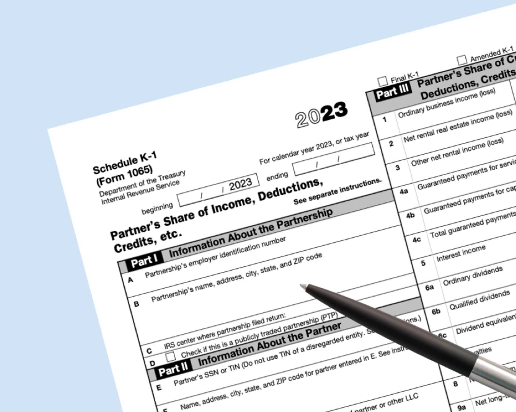 Irs K-1 Form 2024