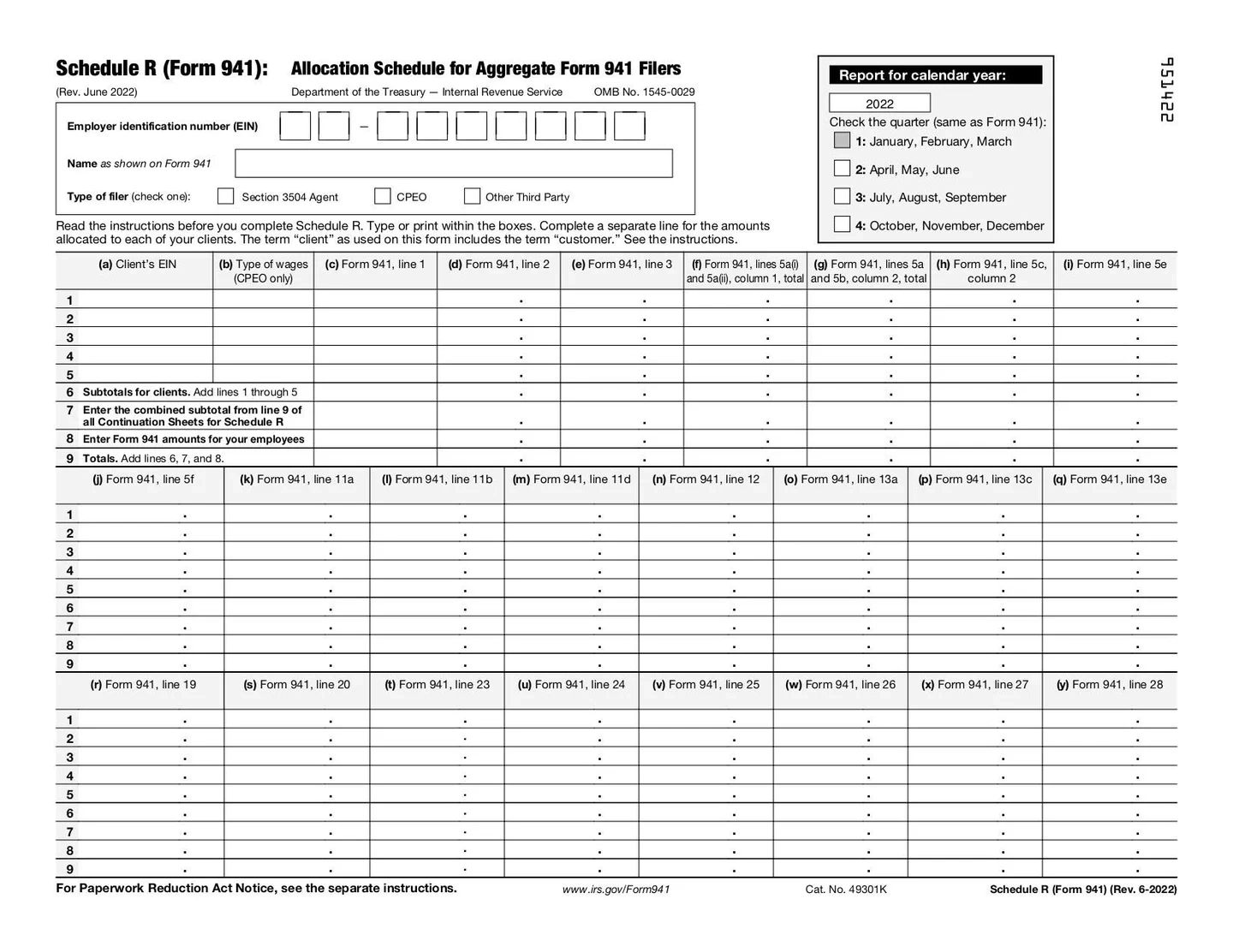 Irs Gov Forms 941 Schedule B