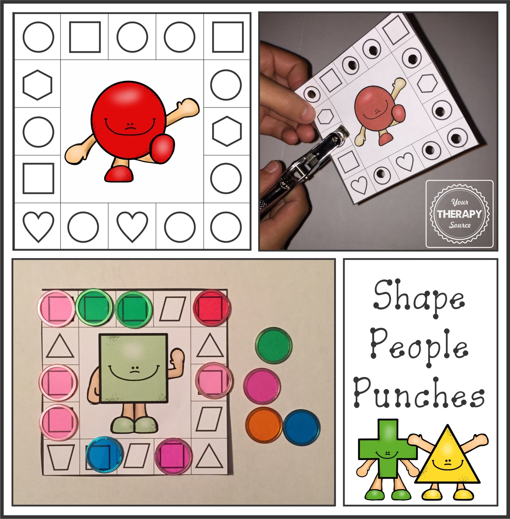 Free Printable Shape Matching Game