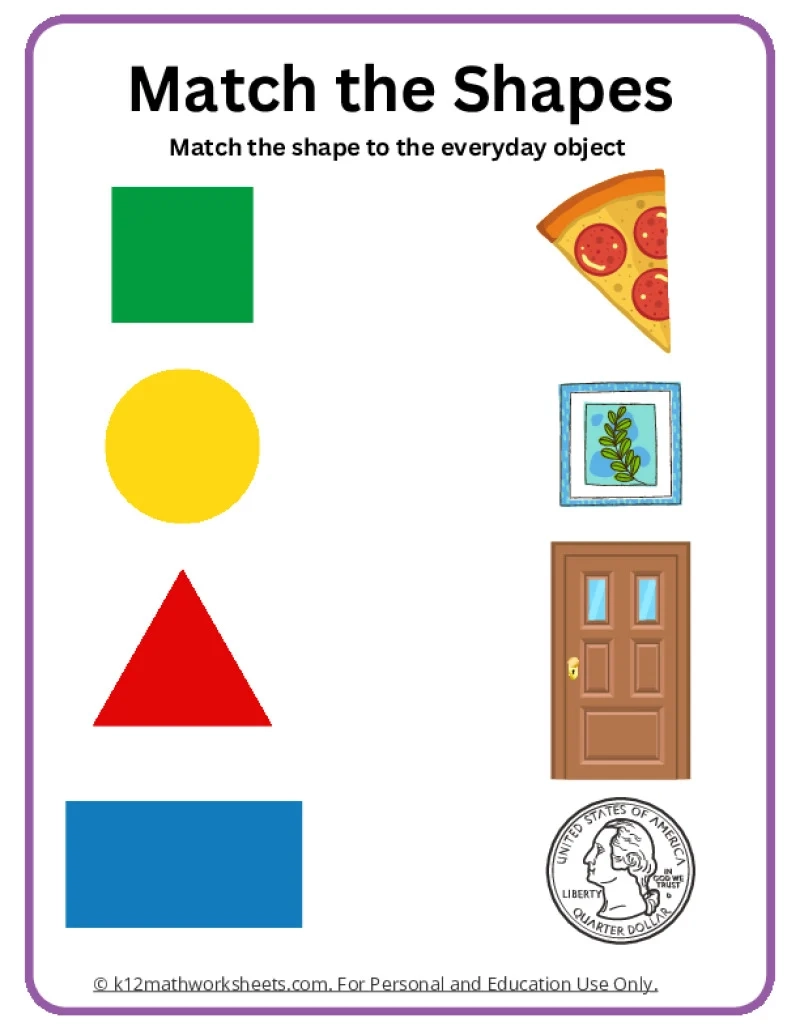 Free Printable Shapes Worksheets