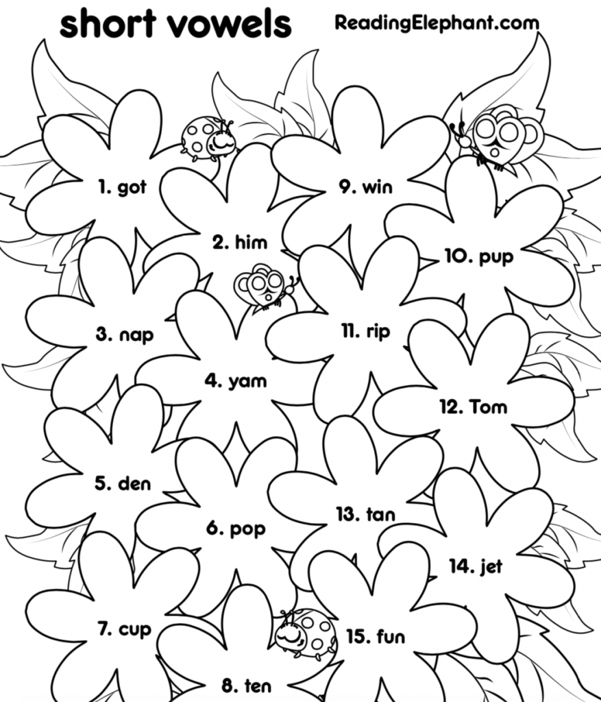 Free Printable Short Vowel Sound Worksheets