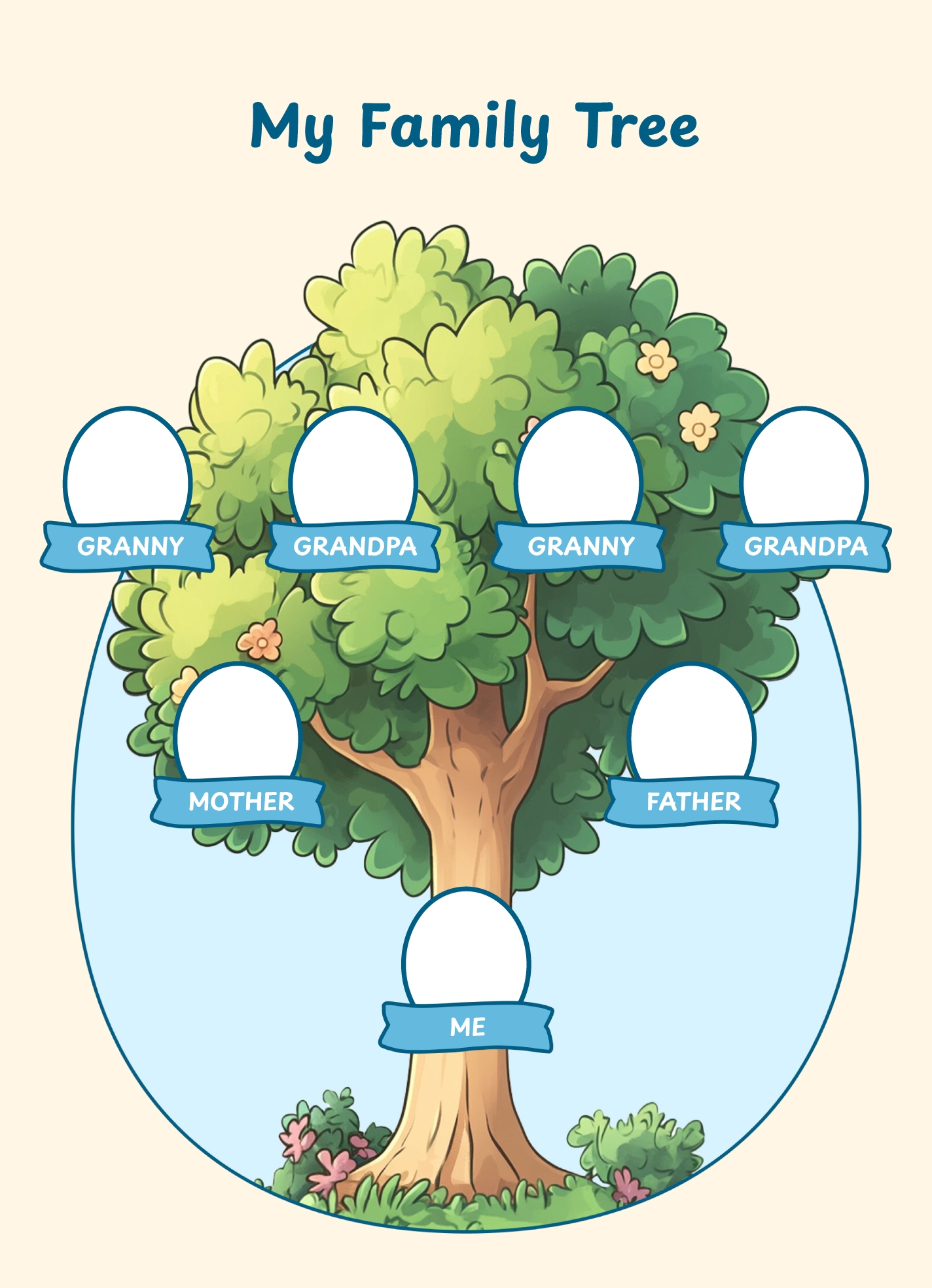 Simple Family Tree Free Google Docs Template Gdoc io
