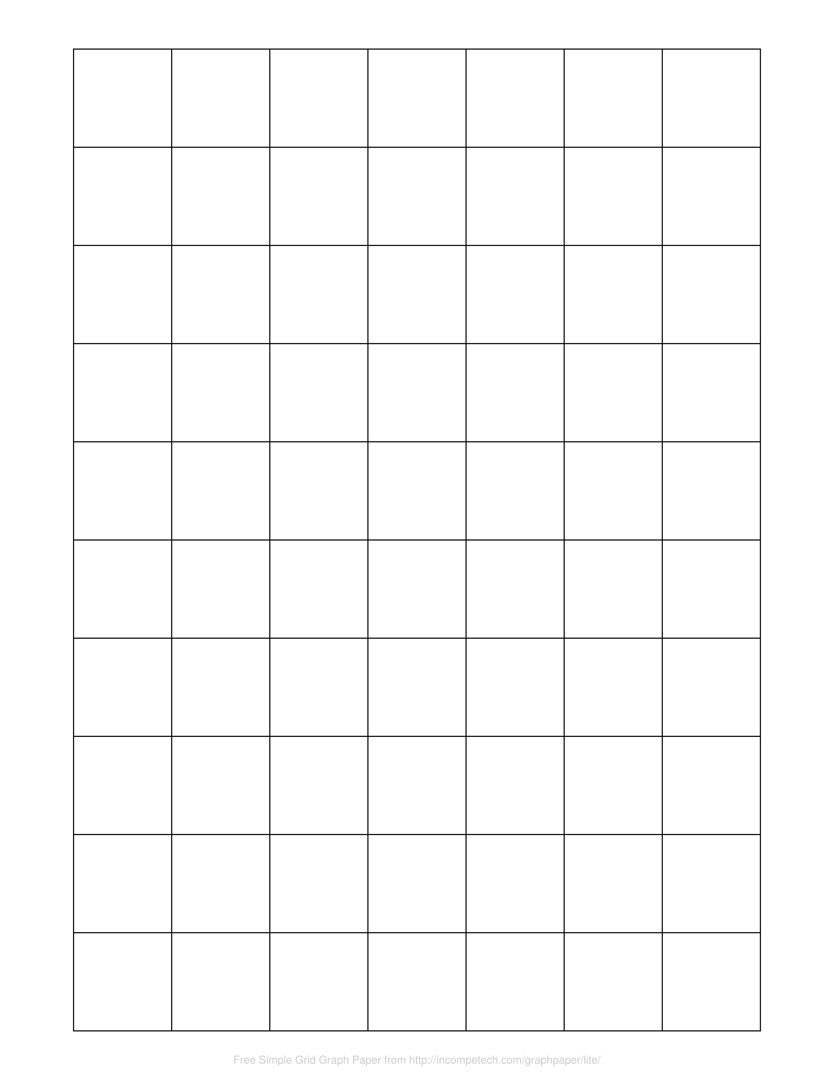Blank Graph Paper Printable