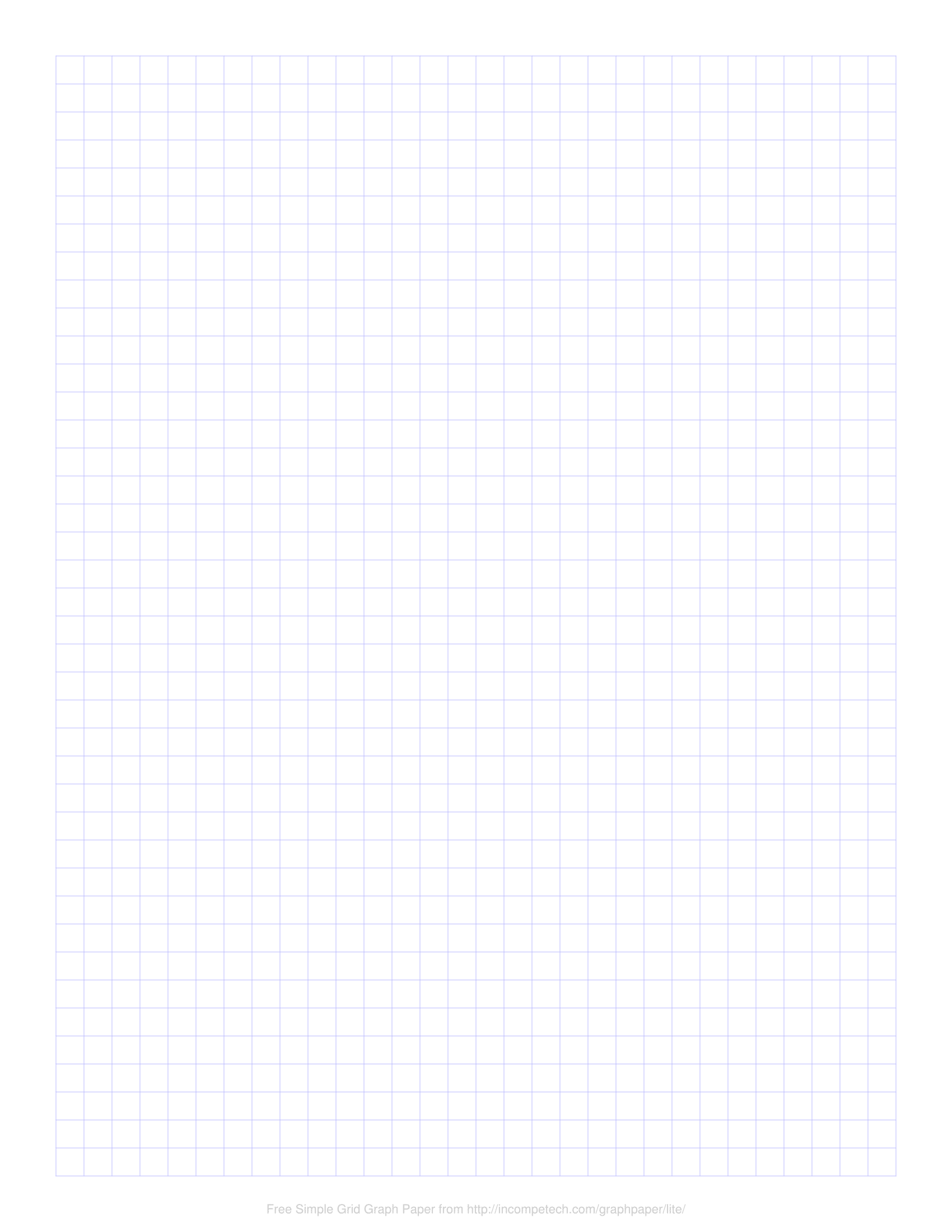 Free Printable 8 X 11 Graph Paper