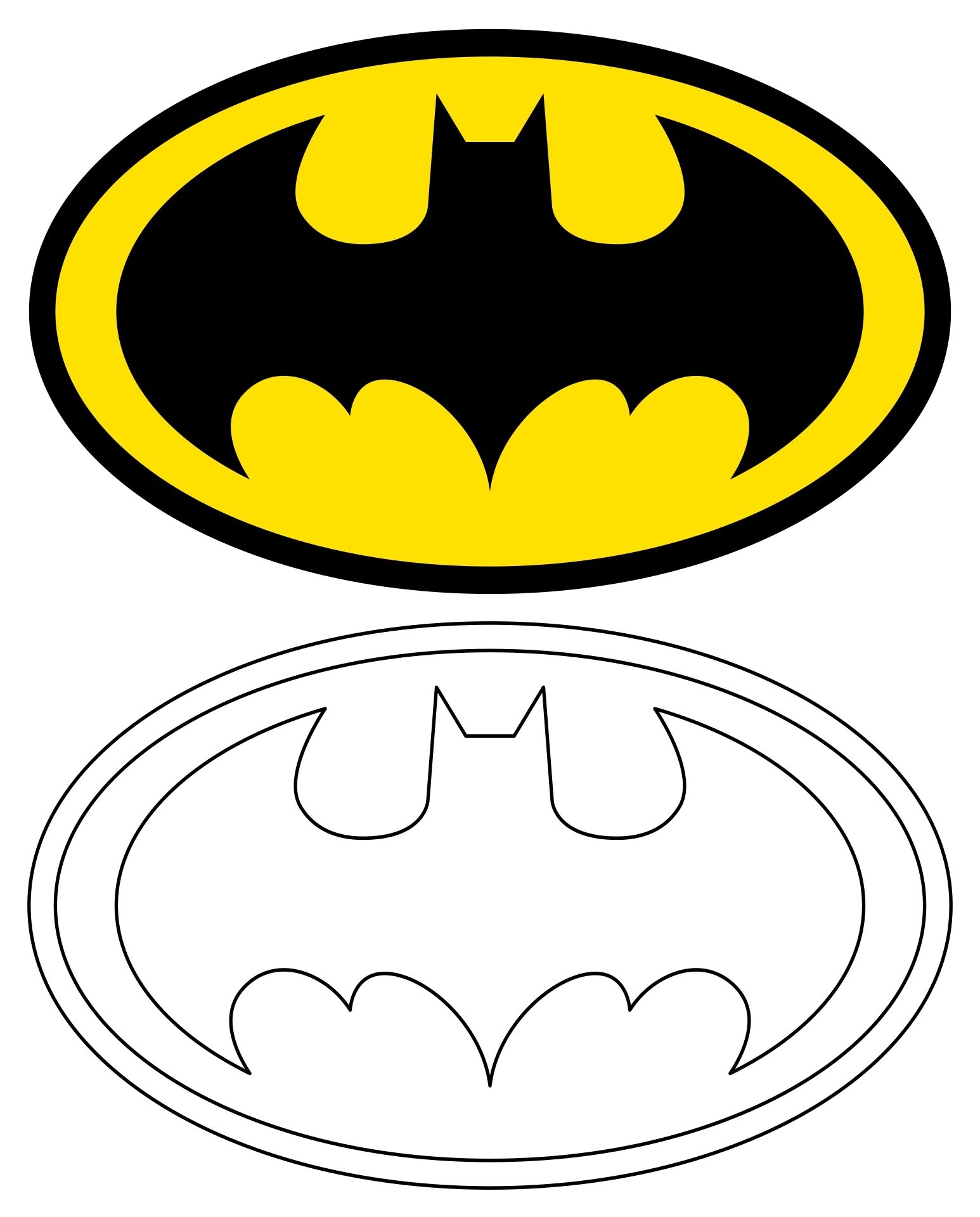 Batman Symbol Printable Template