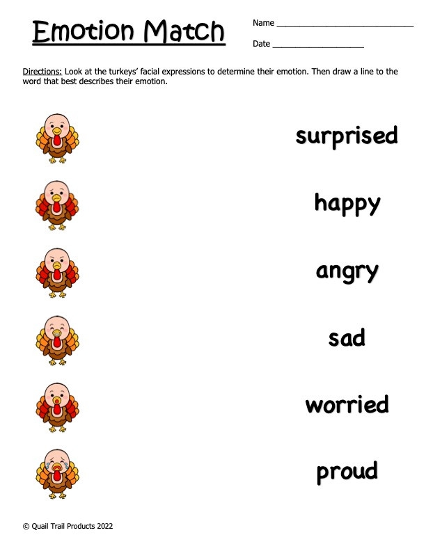 Printable Social Emotional Activities