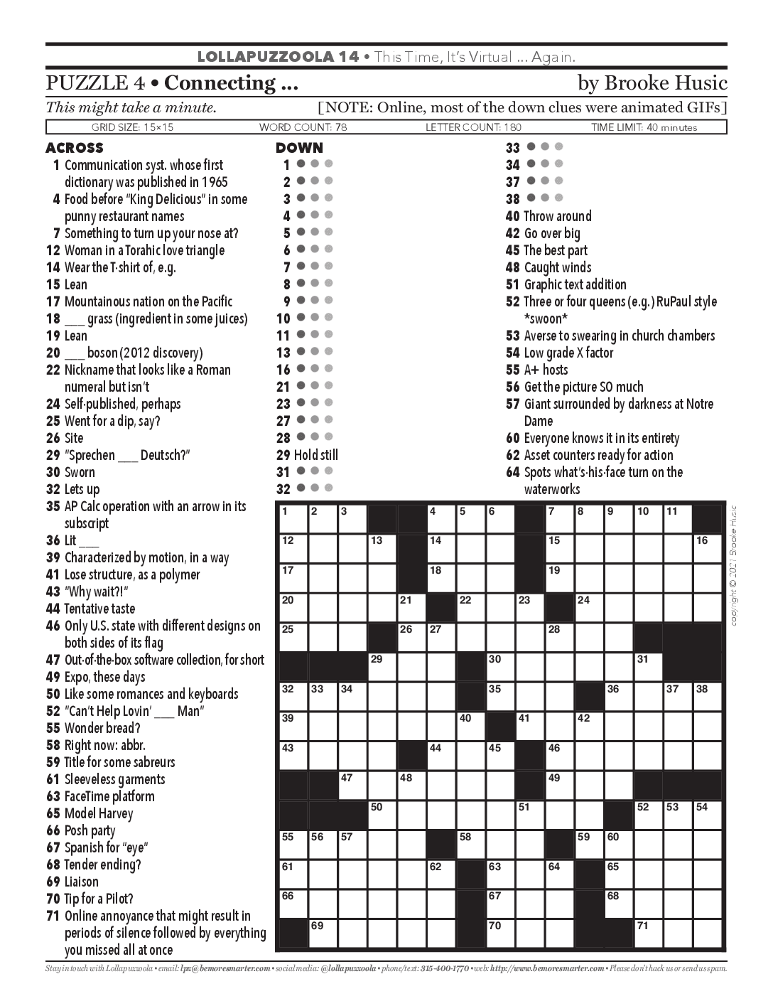 Printable Nyt Sunday Crossword Puzzles