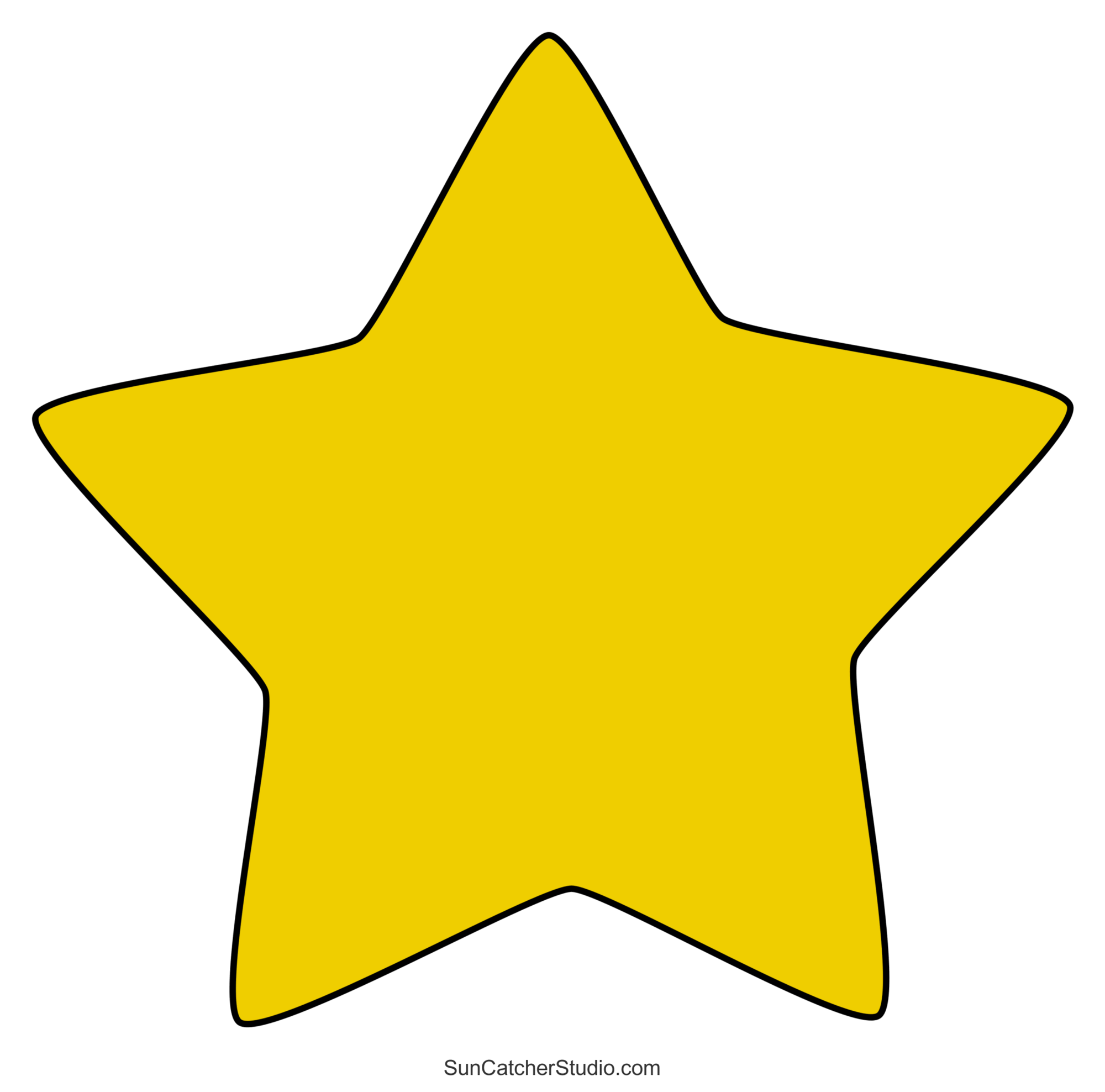 Big Star Template Printable