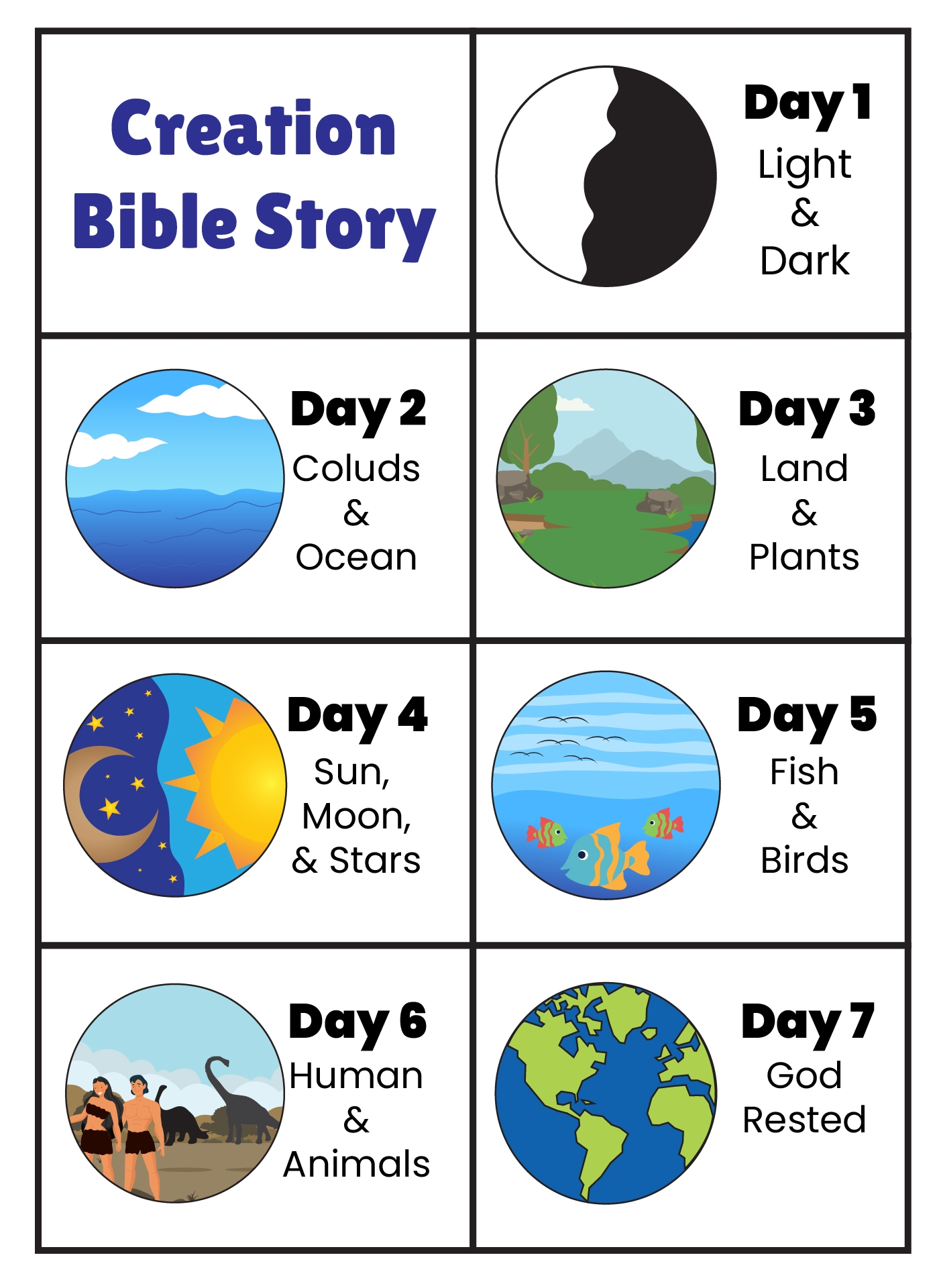 Printable Images Of Creation