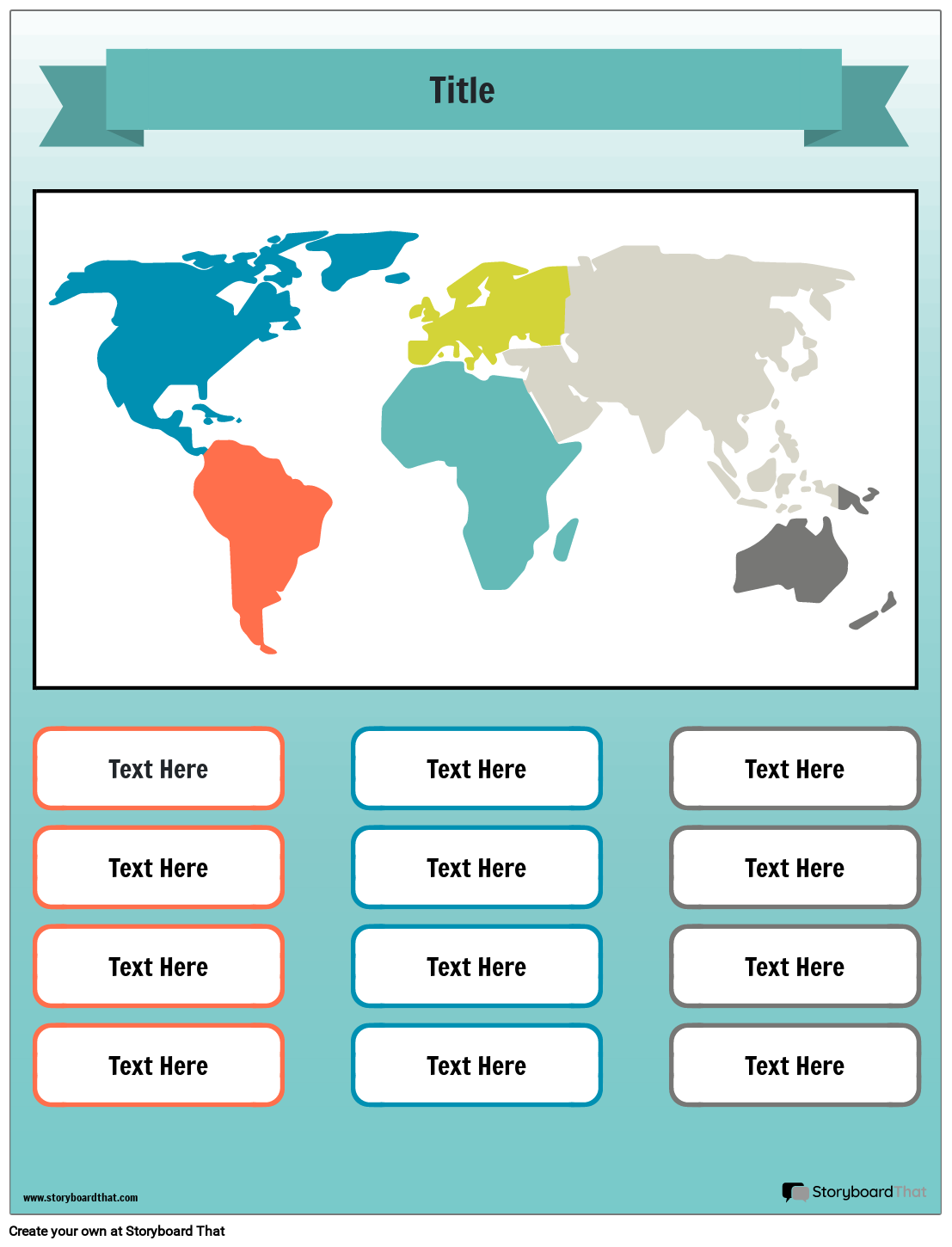 Continent Worksheet Printable