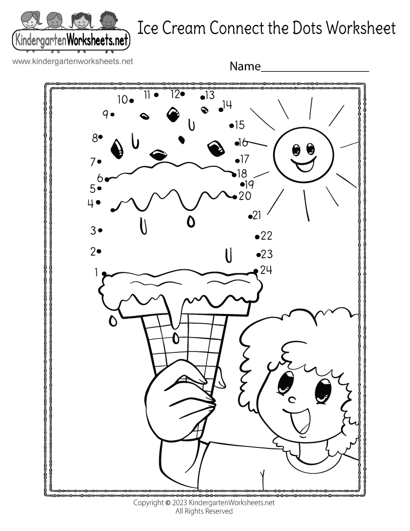 Summer Connect The Dots Worksheet Free Printable Digital amp PDF