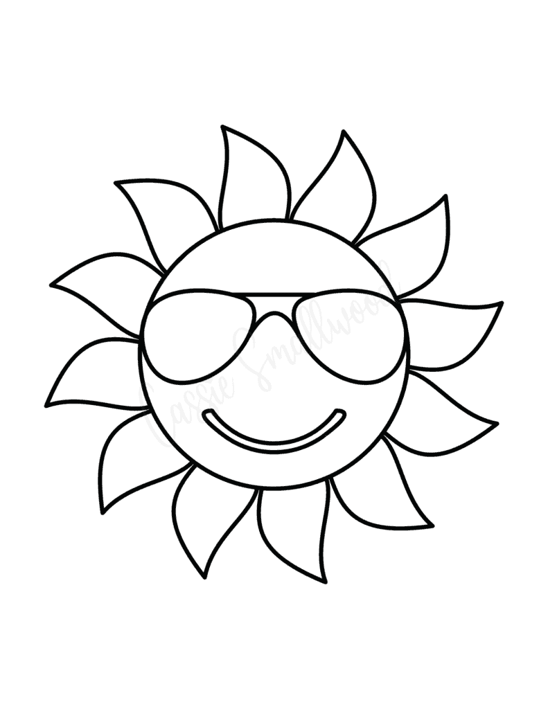 Sun Template Printable