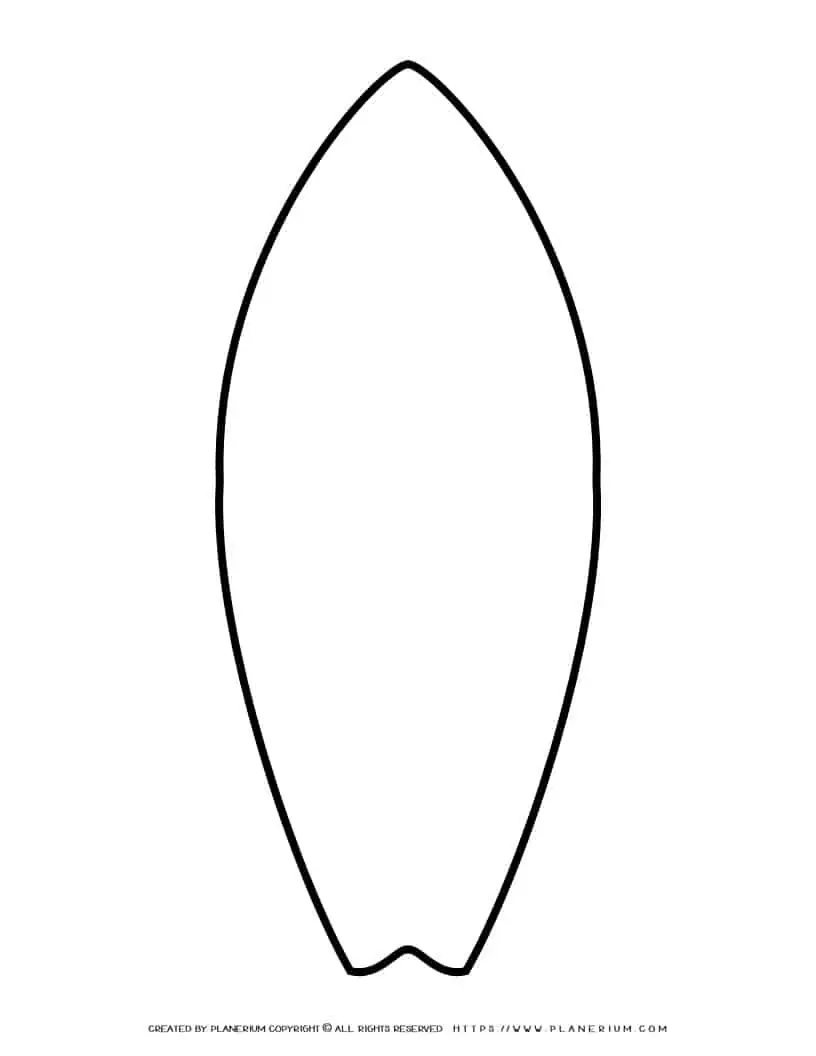 Surfboard Template Printable
