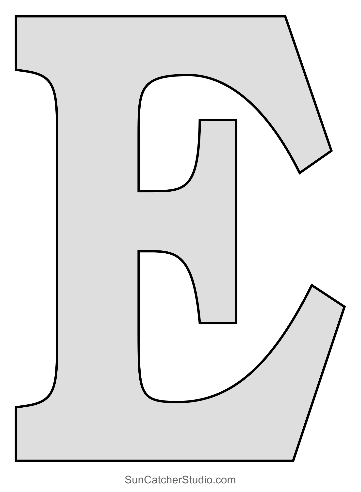 Printable Letter Stencil Templates
