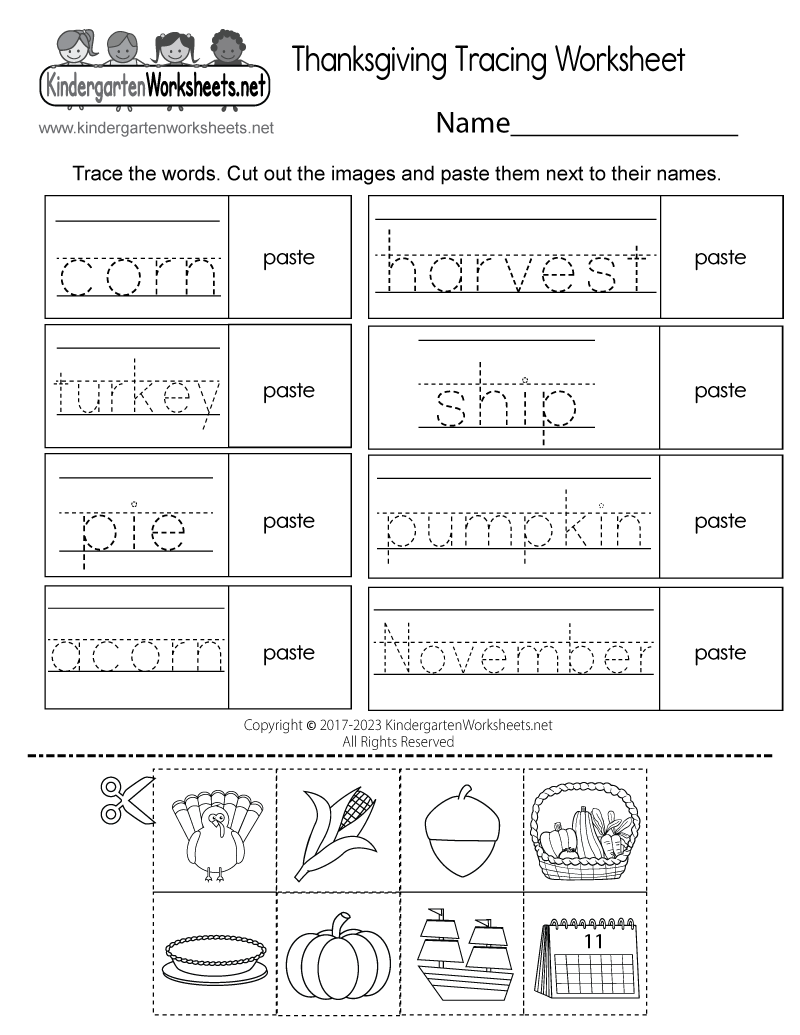 Thanksgiving Worksheets Printable Pdf
