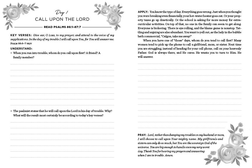 The Daily 5 Minute Bible Study Journal For Women