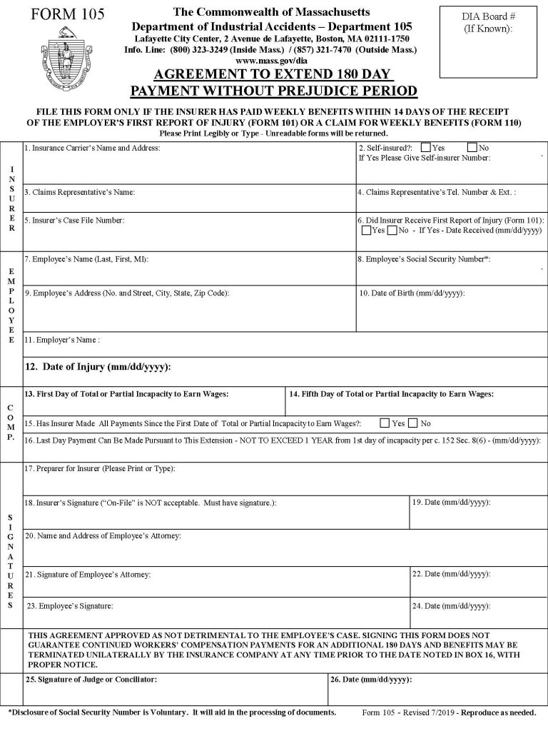 What Is Form 105