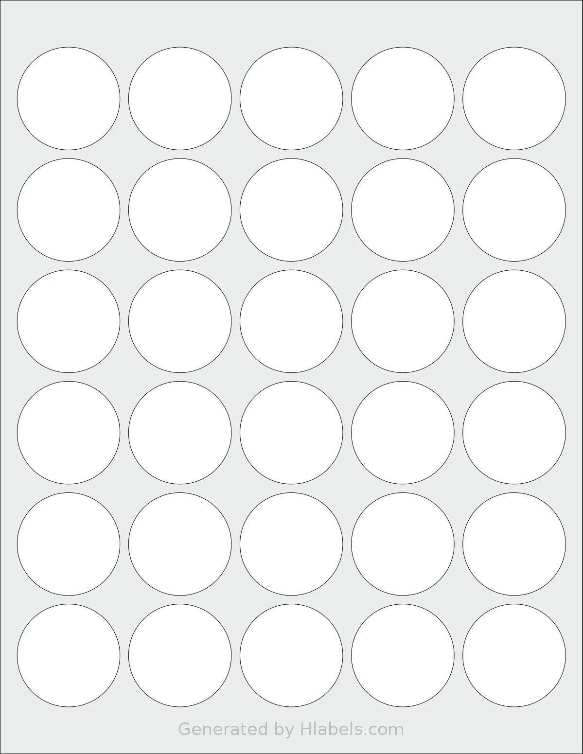 TownStix US Round 1 5 Label Template Print Online Instantly