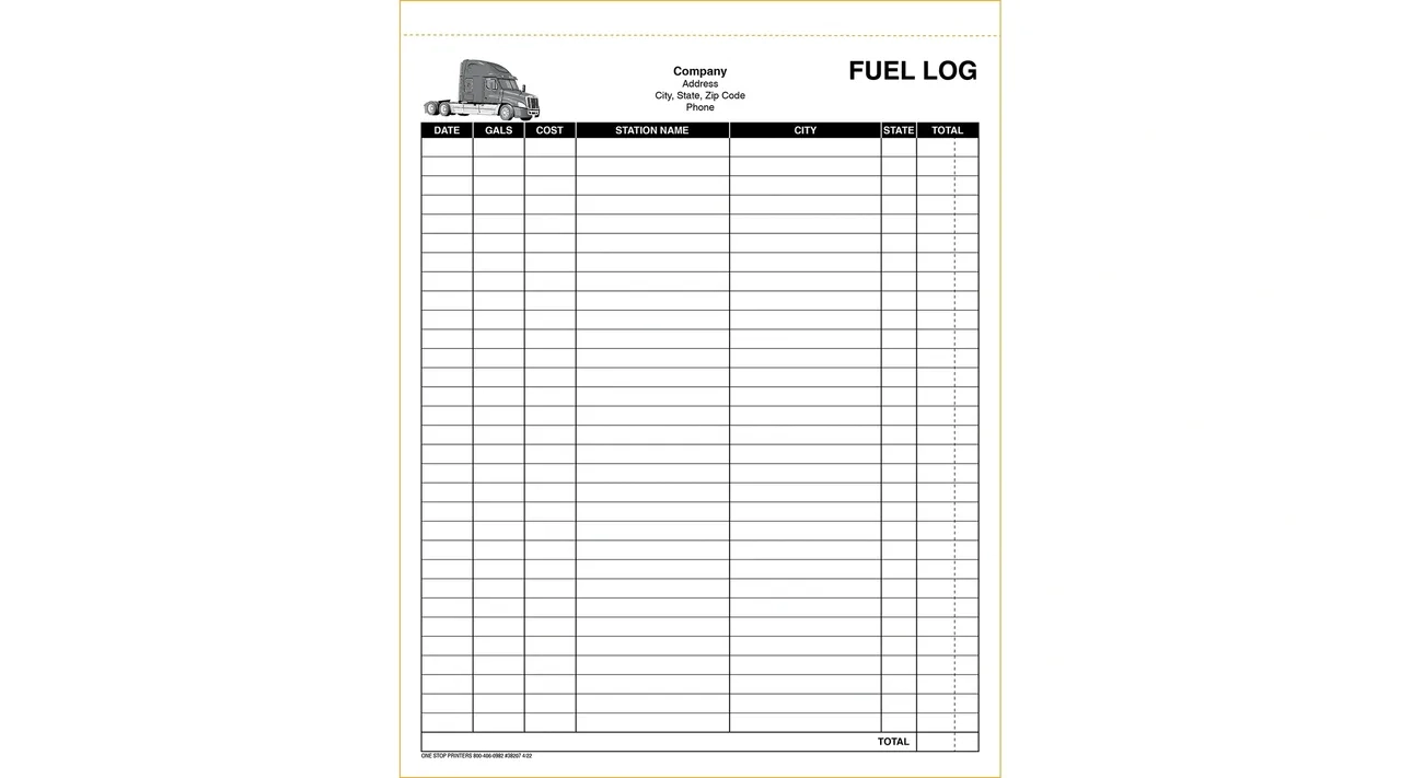 Trucking Log Sheets Printable