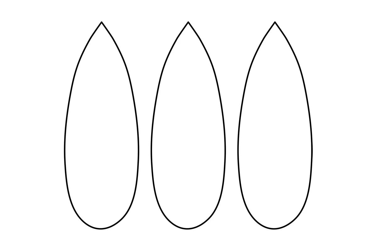 Free Turkey Feather Template Printable