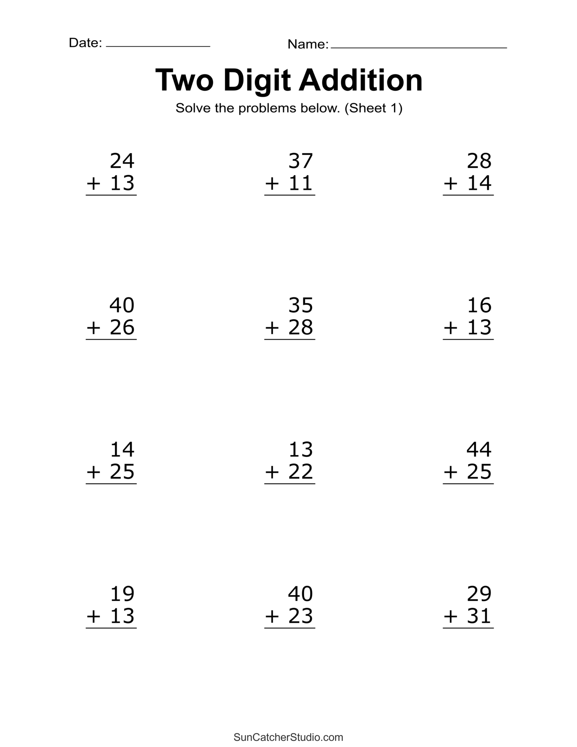 Math Worksheets Printable Free Grade 2