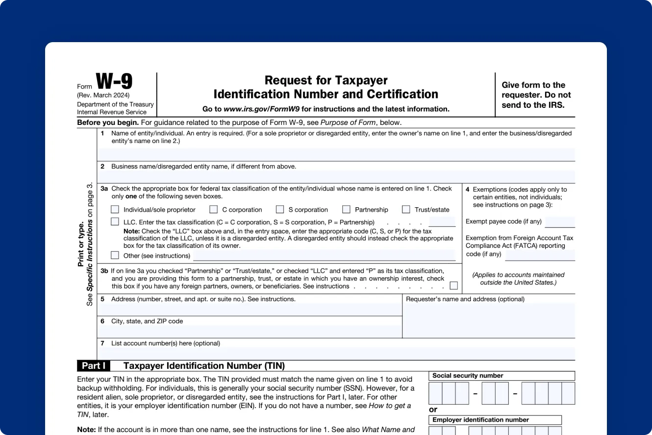 W9 Form Us Government