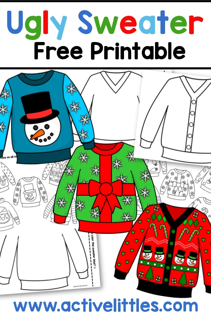 Free Printable Sweater Template