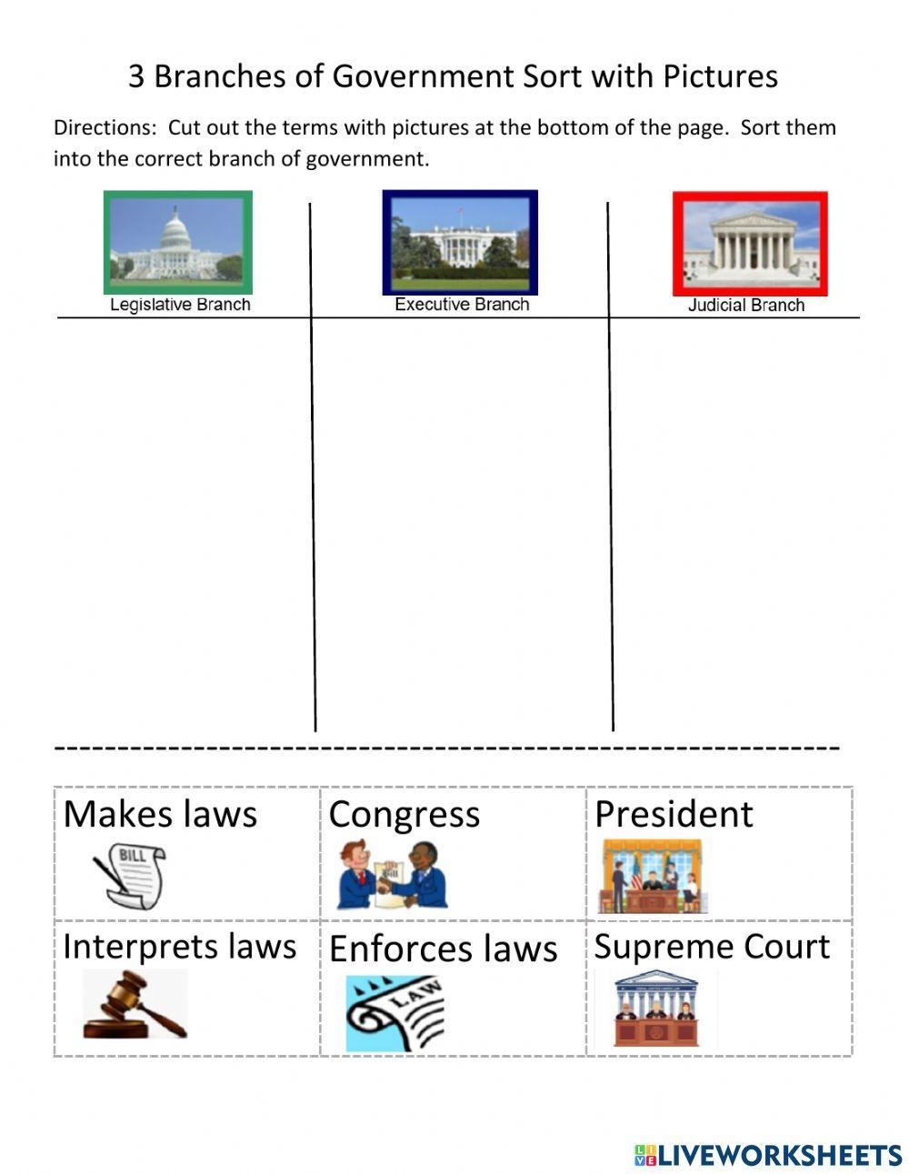 Free Printable Government Worksheets