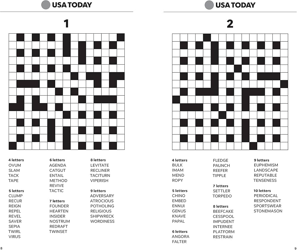 USA TODAY Word Fill In Super Challenge 200 Puzzles USA TODAY 