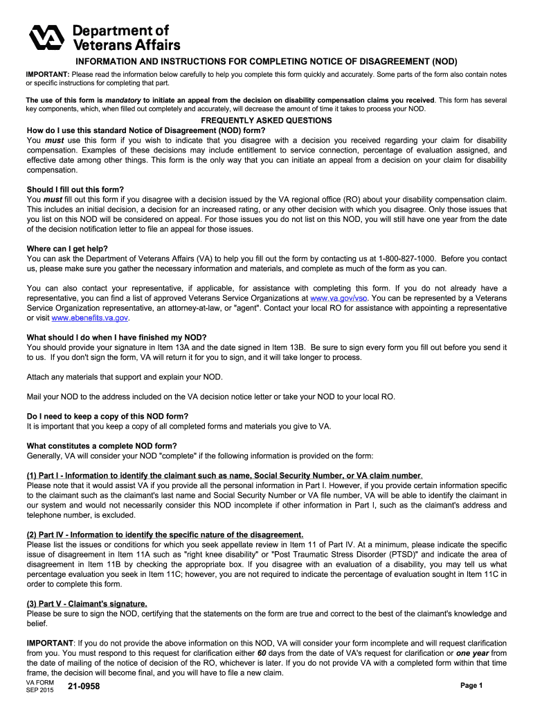 Va Form 20 0995 Printable Form
